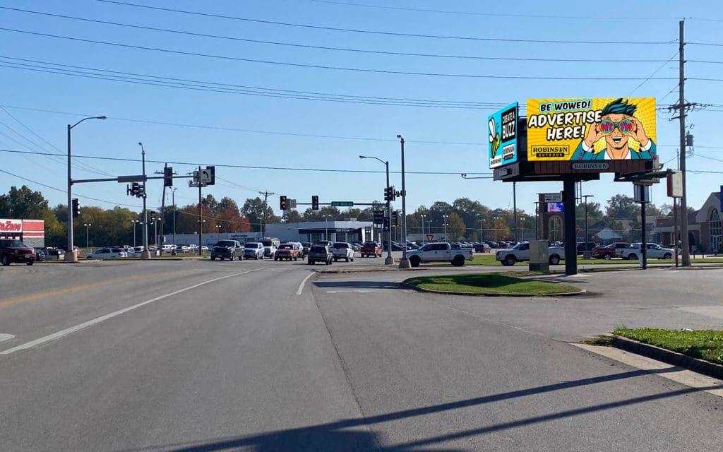 OOH billboard advertising in Dexter, Missouri.