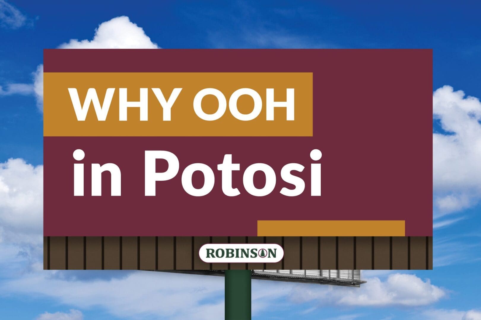 A billboard with the words " why ooh in potosi ".