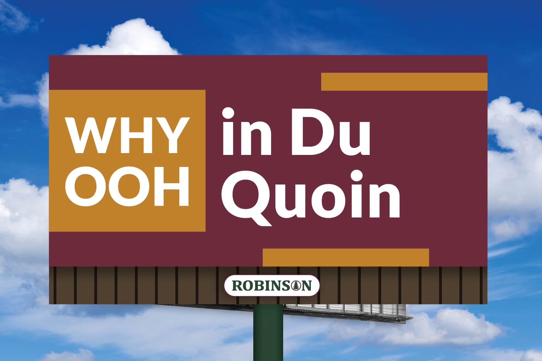 A billboard with the words " why pooh in du quoin ".