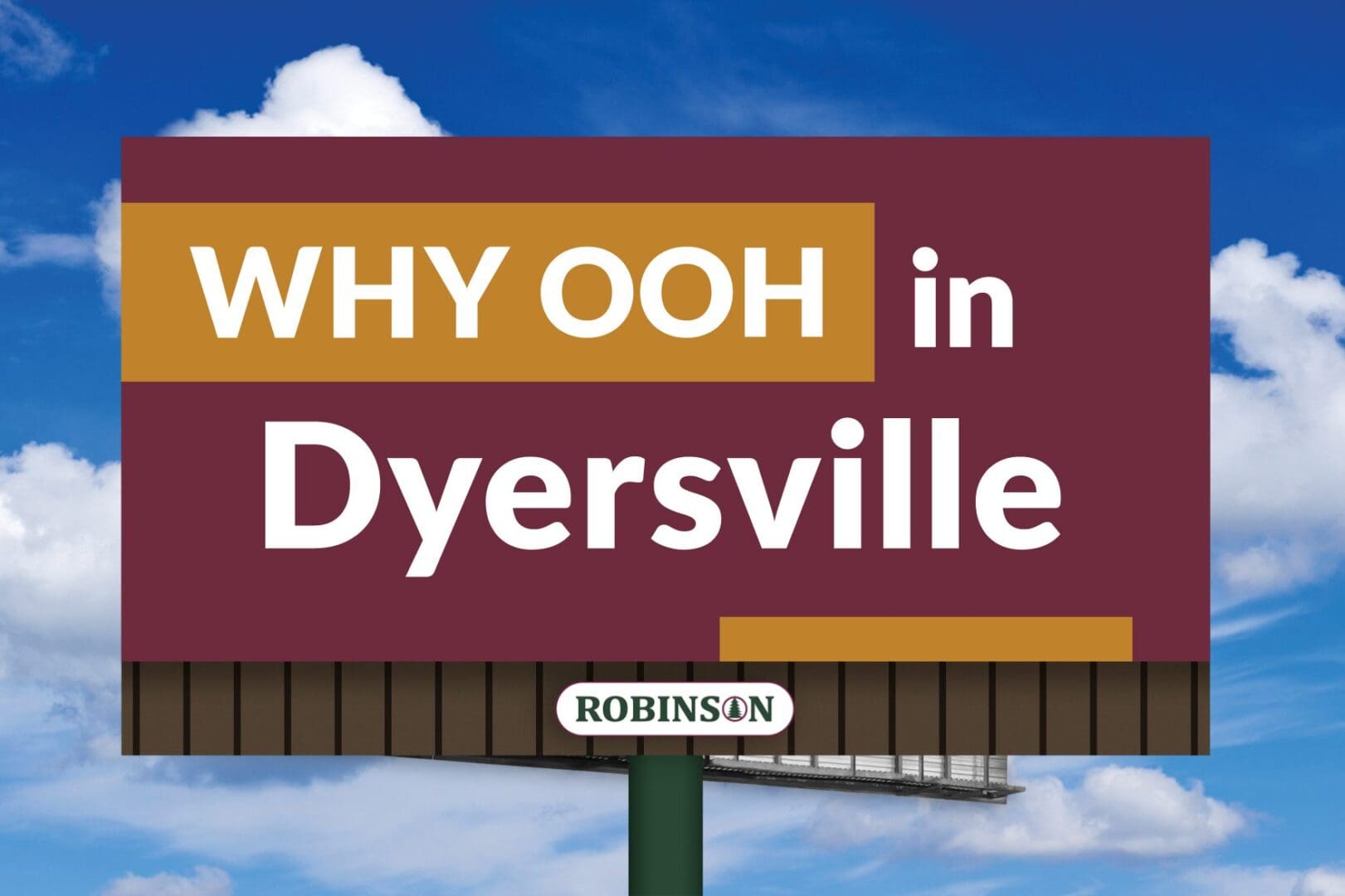 A sign that says why ooh in dyersville