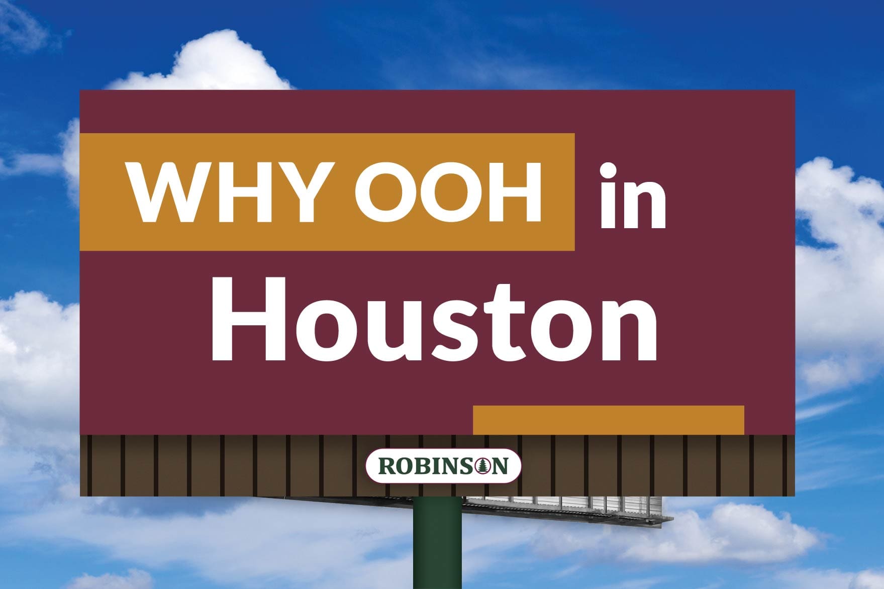 A sign that says why ooh in houston