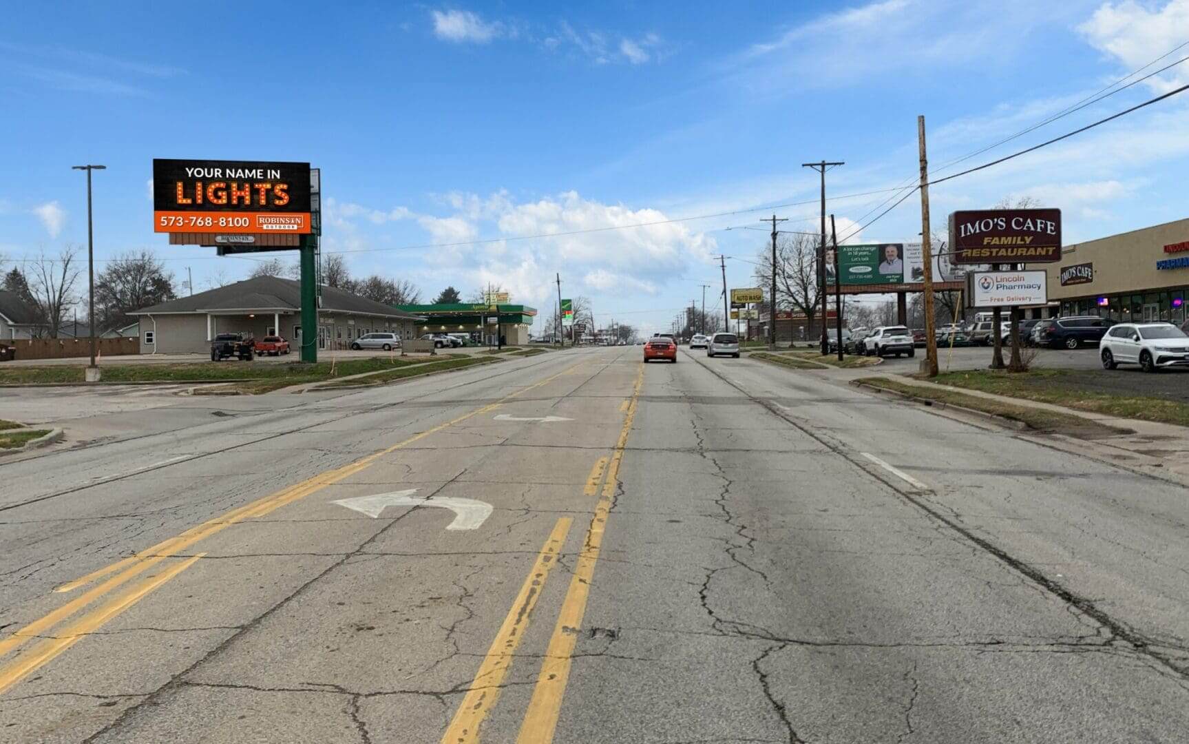 A street sign on the side of the road.