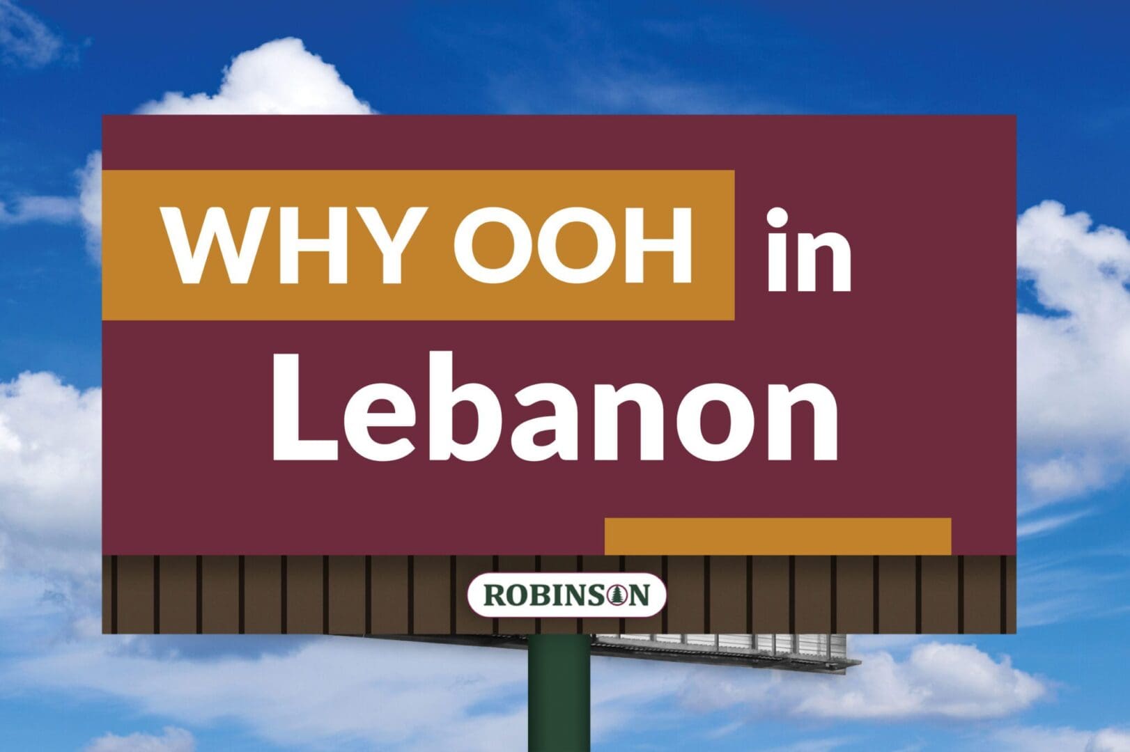 A billboard with the words " why ooh in lebanon ".