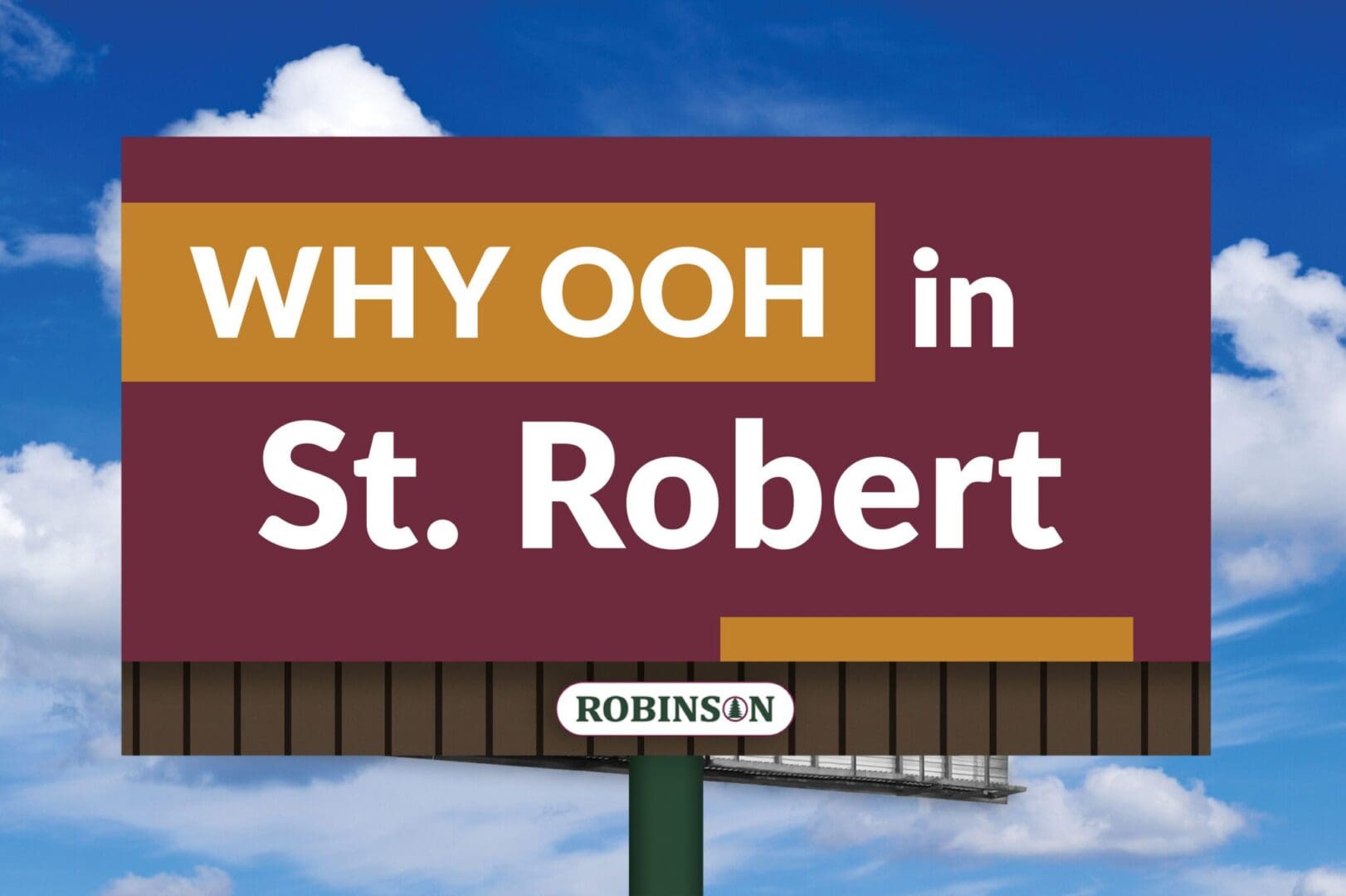 A sign that says why ooh in st. Robert