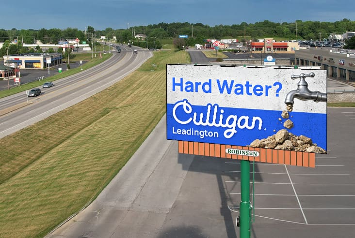 Culligan billboard advertising hard water treatment